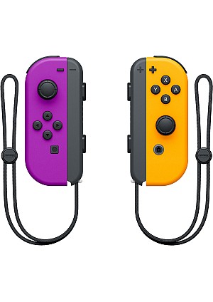 Manette Joy-Con Gauche & Droite Pour Nintendo Switch - Neon Violet Et Orange